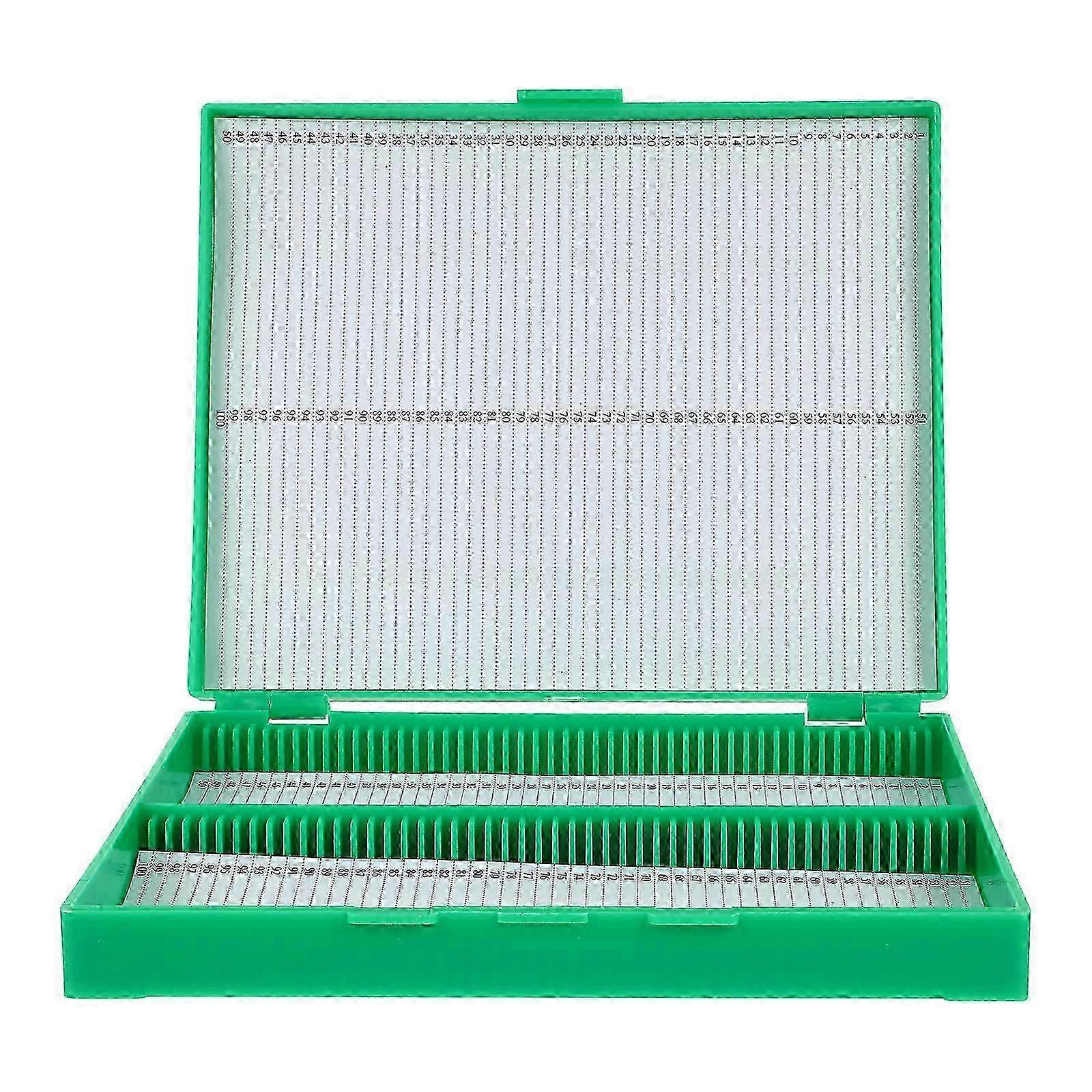 Plastic Prepared Slides Holder - Compact Microscope Slide Case