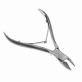 Stainless Steel Double Fork Dead Skin Clipper Cuticle Nipper Manicure Tool