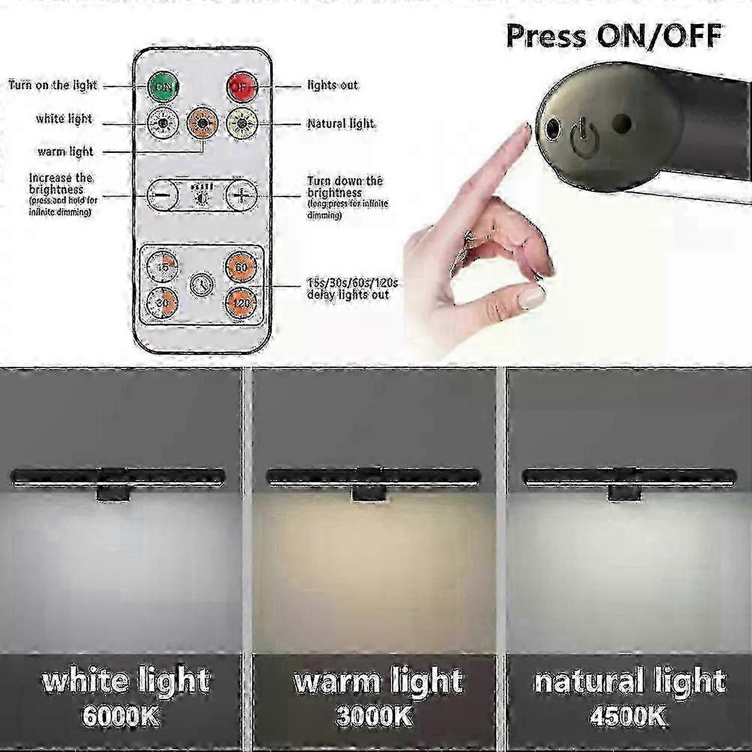 Dartboard Light 3 Lighting Colours Remote Control Touch Button