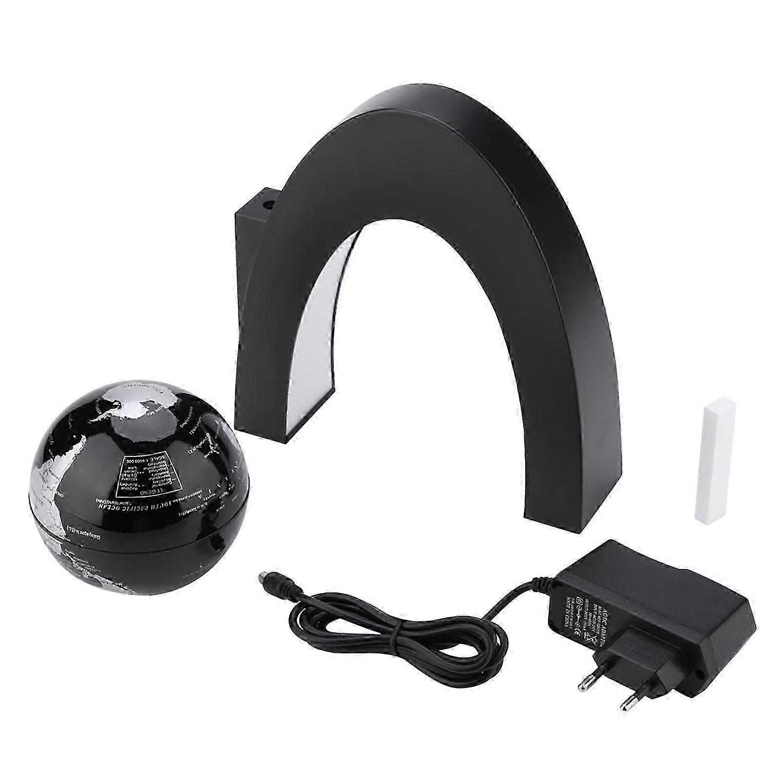 Magnetic Levitation Floating Globe with LED Light and C Shape Base 100240V EU Plug