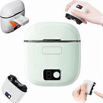 Elektrische nagelknipper voor senioren met dikke teennagels, elektrische teennagelknipper met LED-verlichting, polijst- en opbergdoos, verbeterde automatische nageltrimmer.