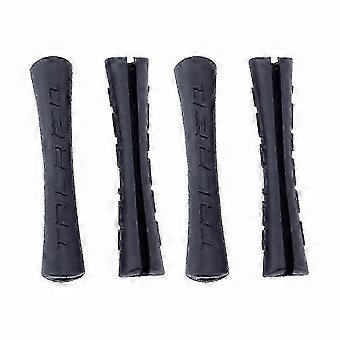 Protects Bike Brake Cables - 4 Pcs Plastic Pipe & Tube Covers, Line Housing & Protective Sleeves, Black