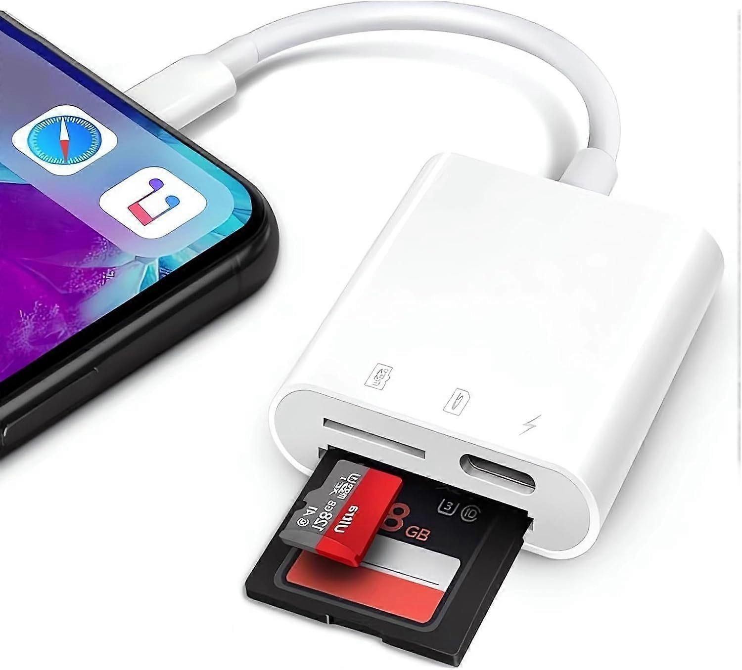 2026 Latest Model  SD Card Reader for iPhone iPad,Trail Game Camera Micro SD Card Reader V