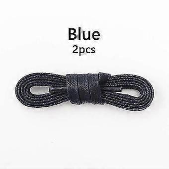 Cotton Waxed Flat Shoelaces, 0.6cm Width, 7 Colors, 60-180cm Length, Waterproof for Oxford Boots Leather Shoes