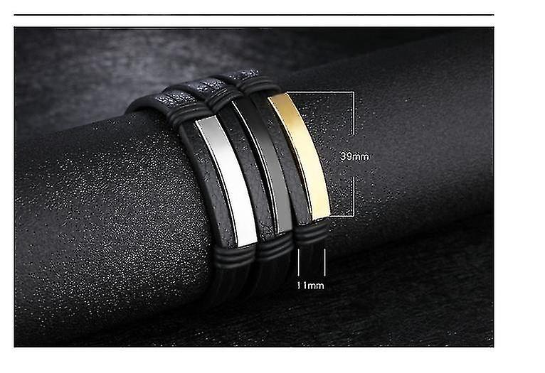 Men's Leather Bracelet Double Layer Student Ornament