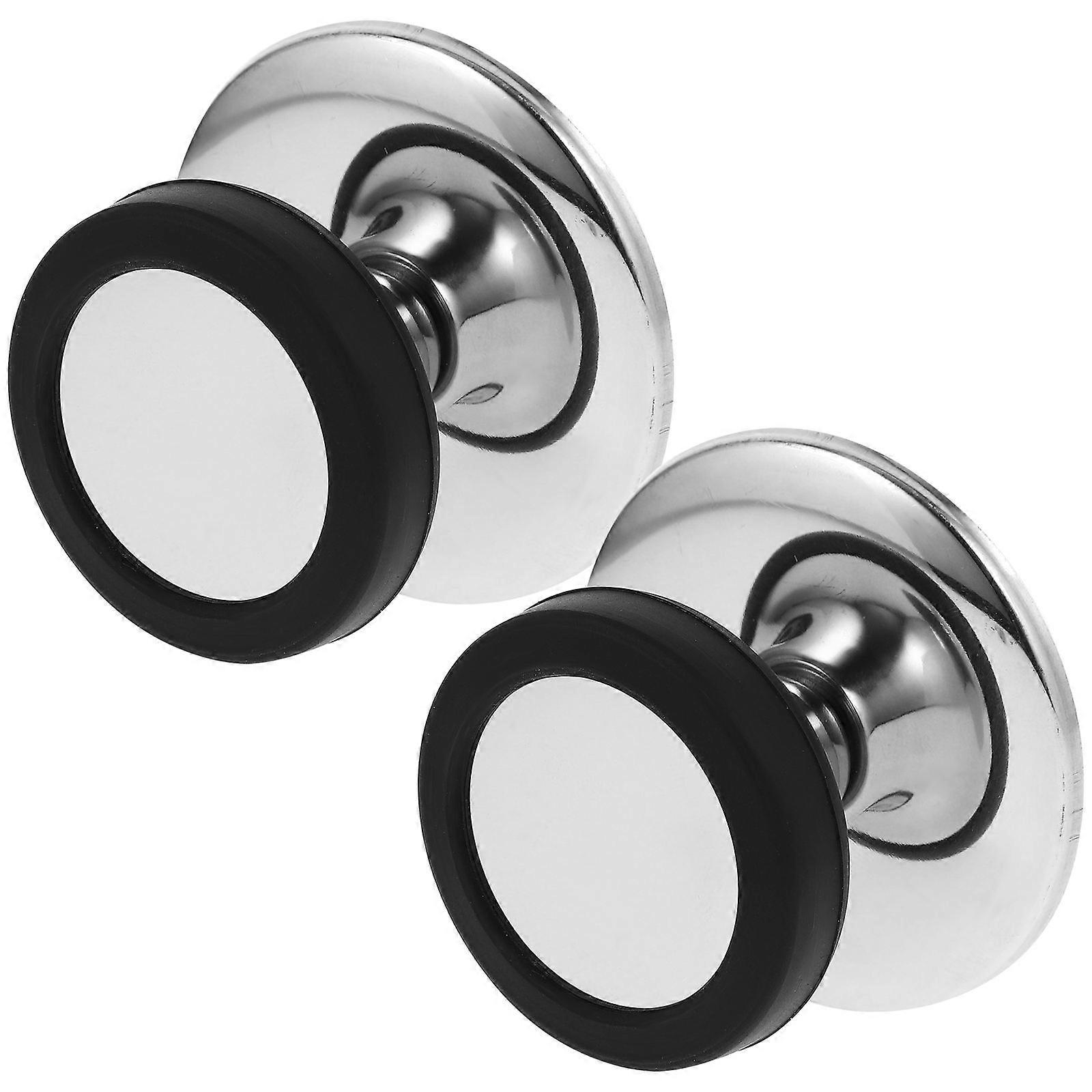 2pcs Stainless Steel Lid Knobs Household Pot Lid Handles Replacement Pan Lid Knobs