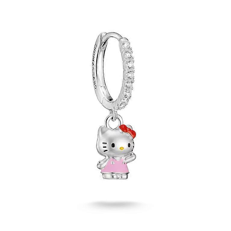 Thomas Sabo x Hello Kitty Single Pink Hoop Earring | Acotis