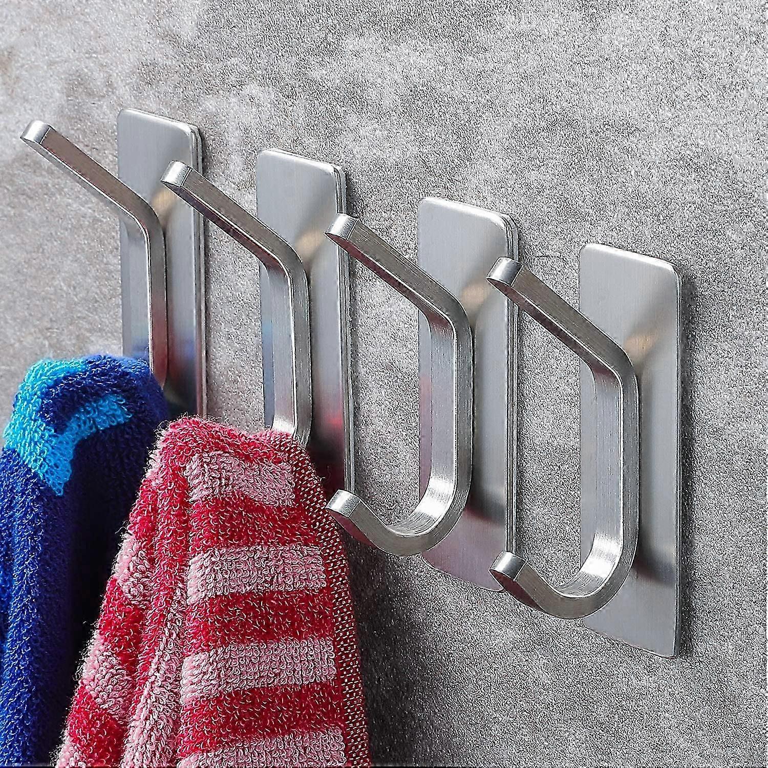 4 Packs Adhesive Hook