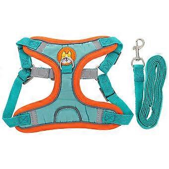 1 Zestaw Outdoor Dog Harness Puppy Harness Leash Wear-resistant Dog Harness Pet Harness Kit