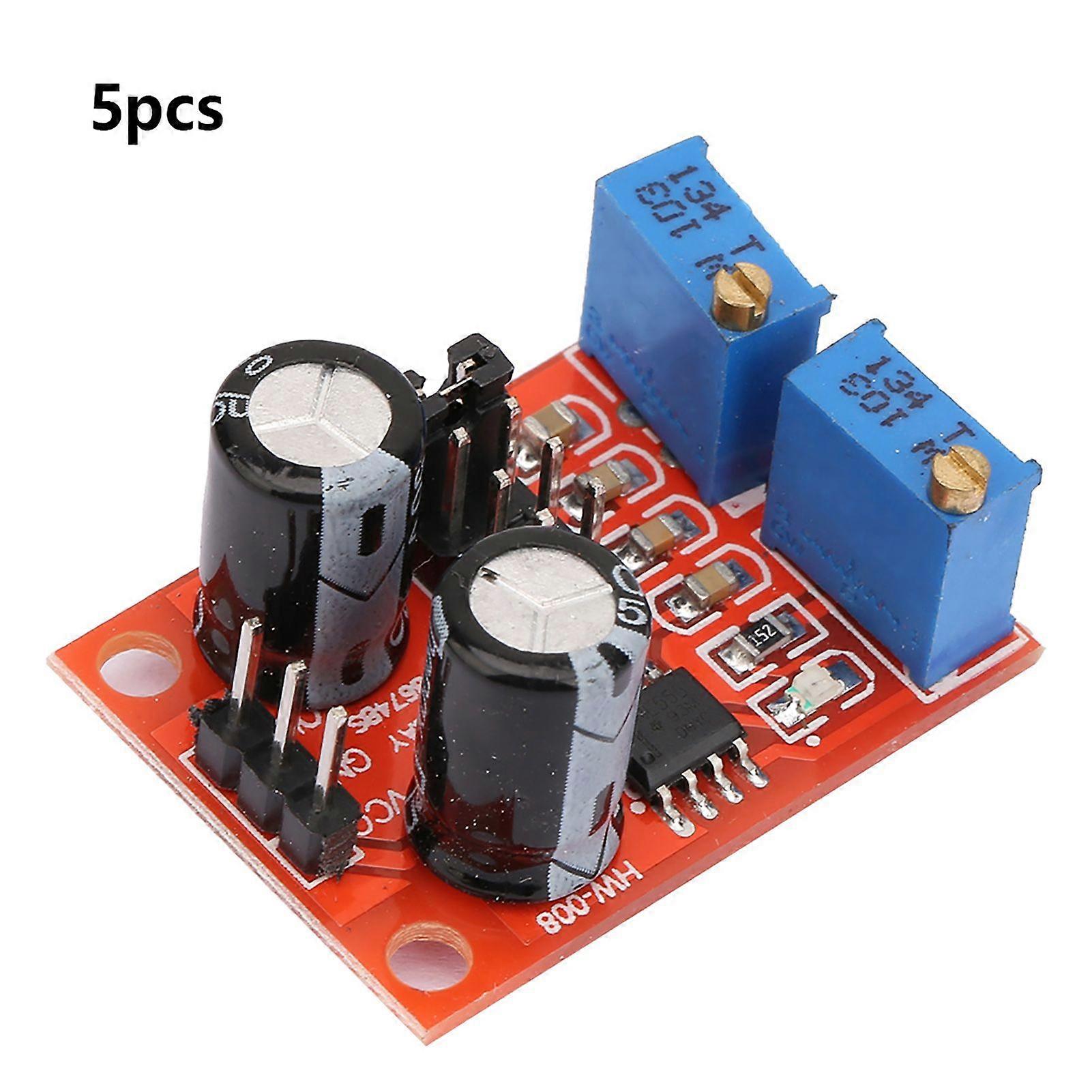 5Pcs NE555 Adjustable Pulse Frequency Module Square Wave Signal Generator 5V-15VDC