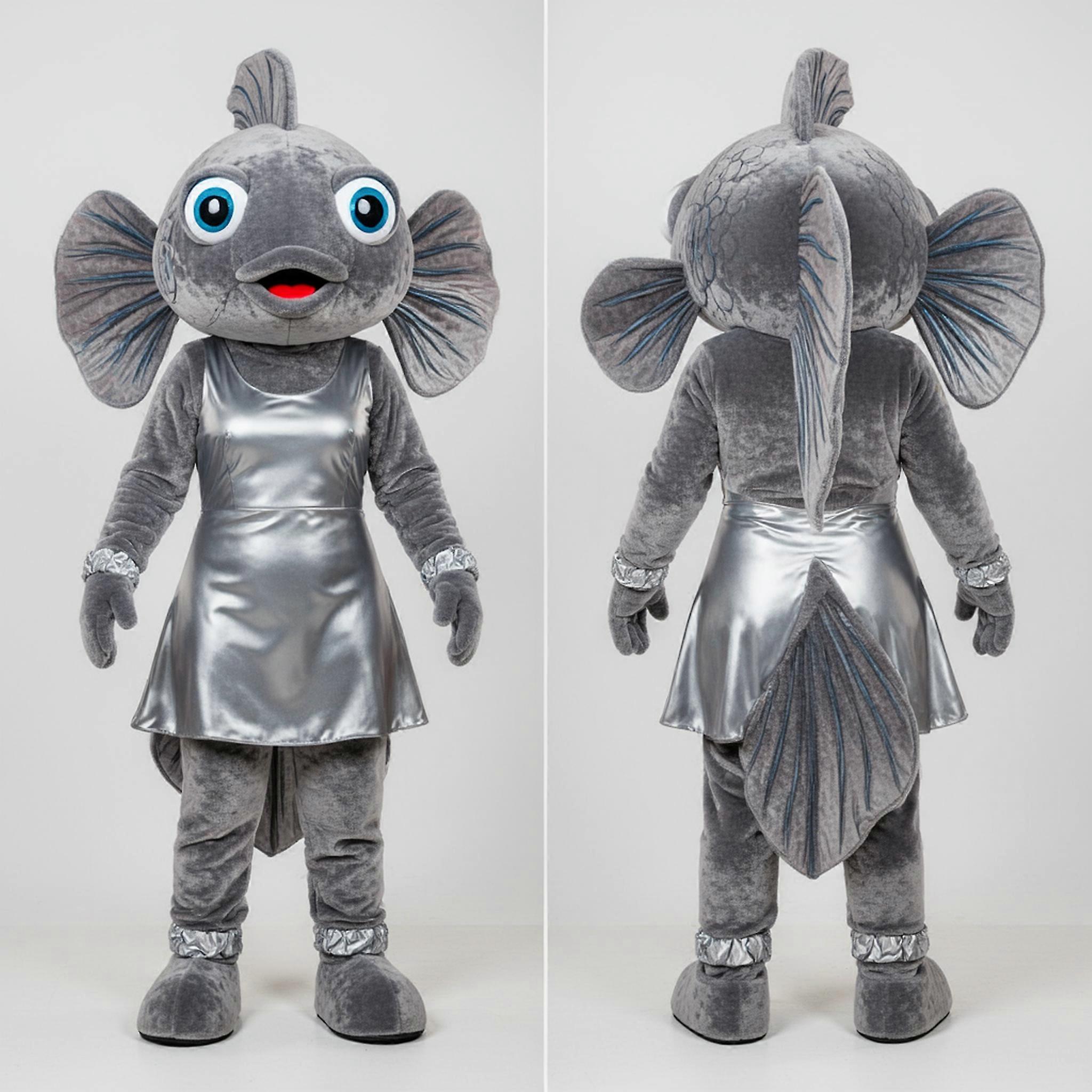MASTICOT Silver Shimmering Betta Fish Mascot