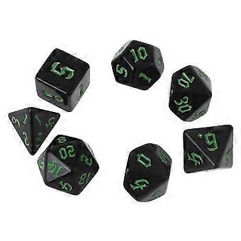 7Pcs Carved Polyhedral Dice Set for RPG Dungeons