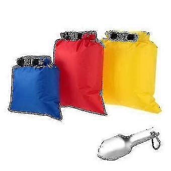 Pack Of 3 Travel Pouches 3l+5l+8l Outdoor Ultralight Dry Sacks With Hand Trowel compatible with Camping Hiking Traveling