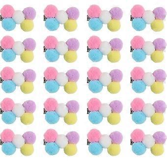 20 sztuk Puppy Dog Small Bow Hairttes Yorkie Spinki Kwiatowe Spinki Do Włosów Dla Psów