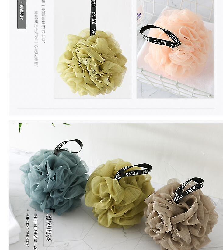 4 Pack Bath Sponge Shower Loofahs Ball Mesh Bulk Puffs 60g