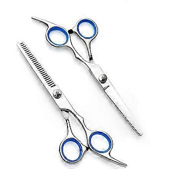 Tijeras de peluquería ergonómicas de acero inoxidable (par)