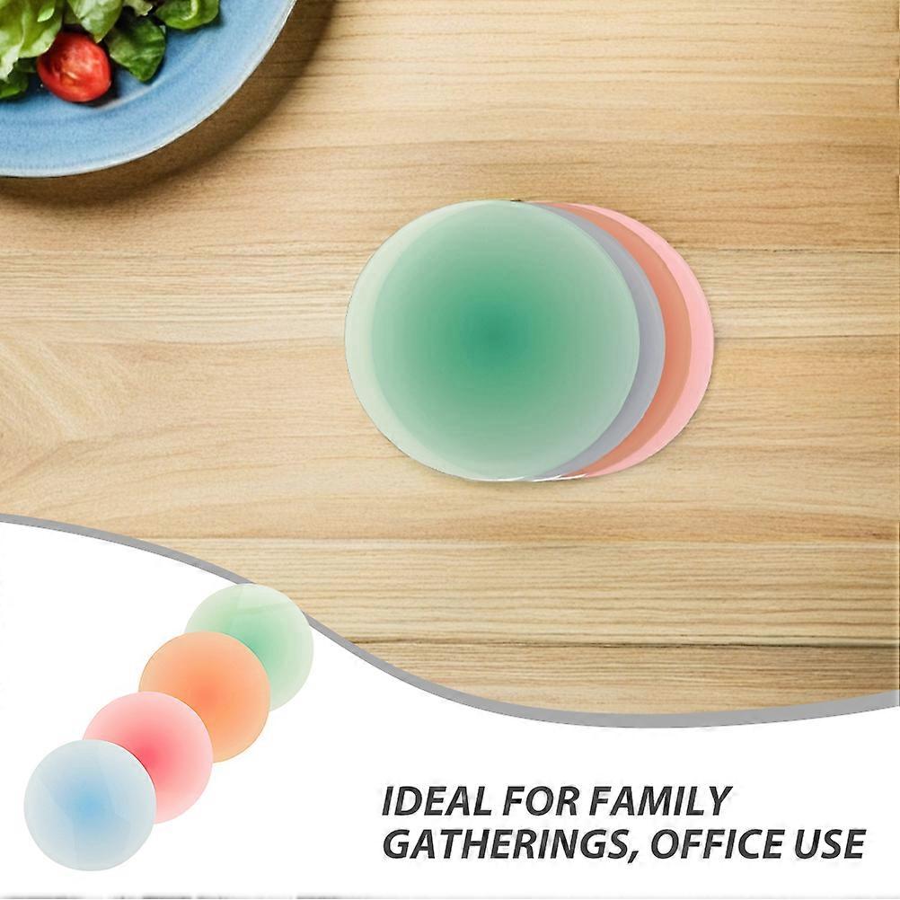 Assorted Color Acrylic Coasters for Coffee Cups 8Pcs Set
