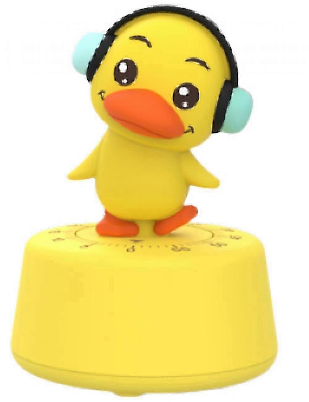 Cute Cartoon Yellow Duckling Countdown Timer - Mechanical & Digital Kitchen Timer Suitable for Housewives, Office Workers and Students