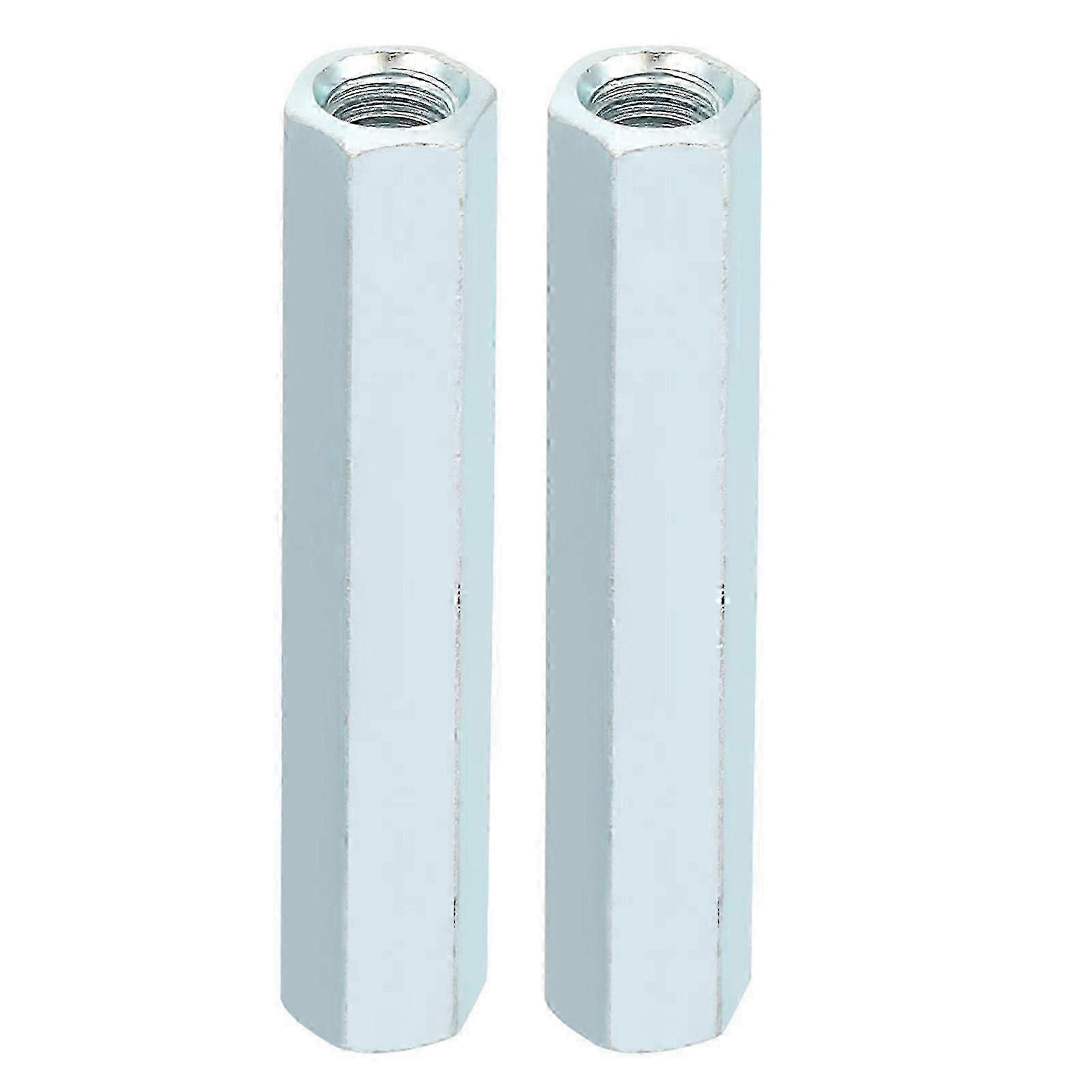 2pcs M8 * 66 Long Rod Nut Hex Hexagonal Sleeve Nut Standoff Threaded FastenersMAX01
