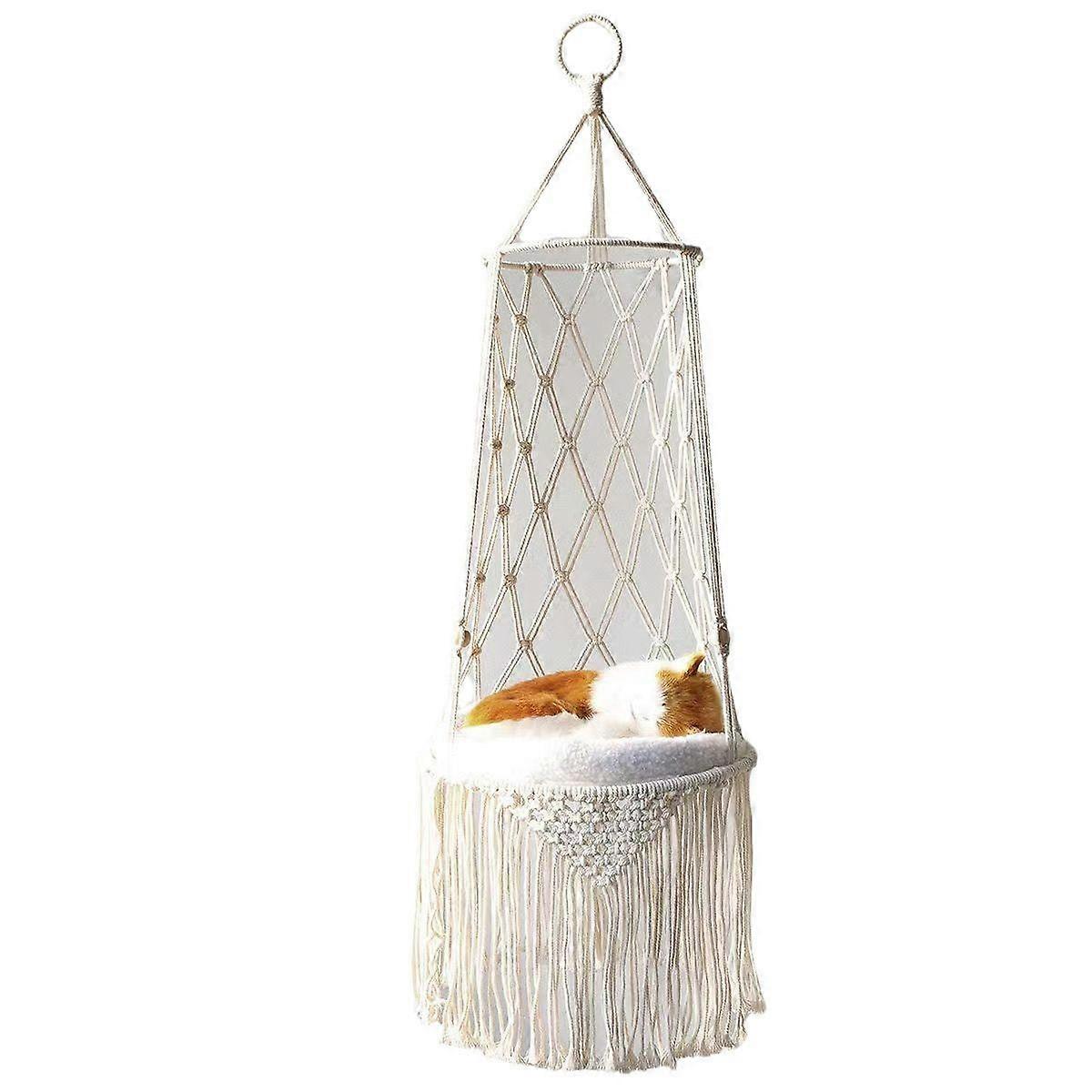 Cat Hammock Solid Fleece Indoor Hanging Pet Bed