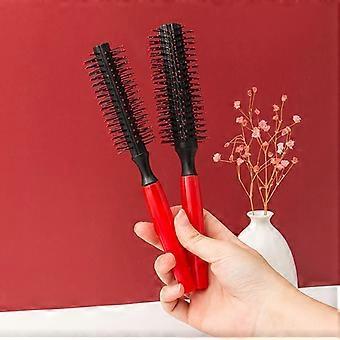 Beruf Anti Static Curly Haar Kamm Wildschwein Borste Rollen Runde Bürste Kamm Haar Styling Schönheitssalon Friseur Lockenstab