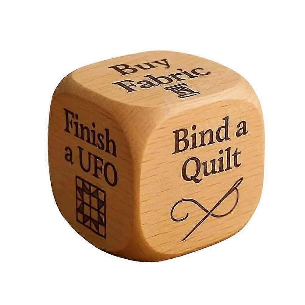 Rounded Edge Wooden Quilting Dice