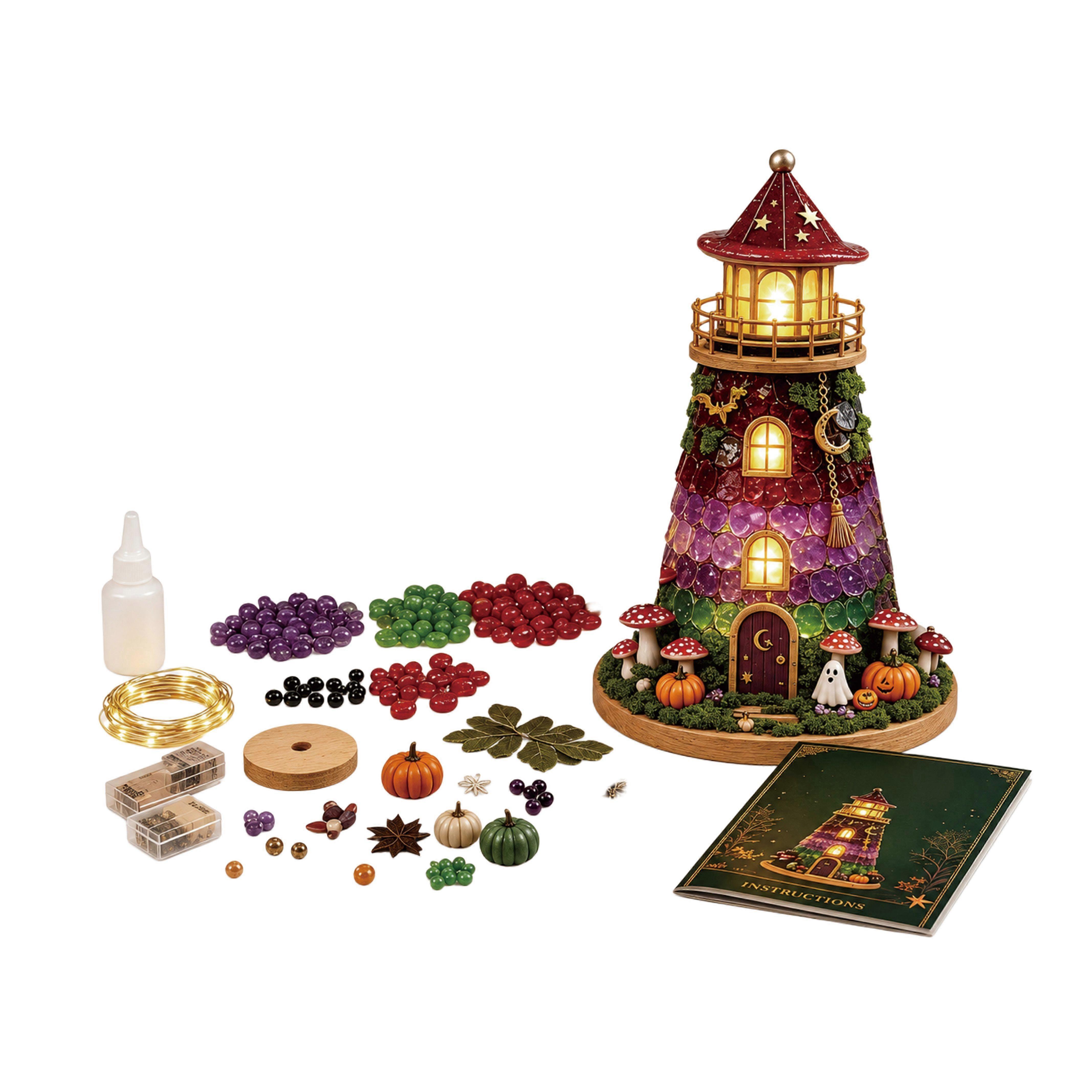 Glowing 3D Mushroom Lighthouse Craft Kit