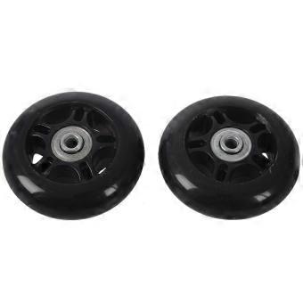 2set 64x18mm Black Luggage Suitcase Inline Outdoor Skate Replacement Wheels