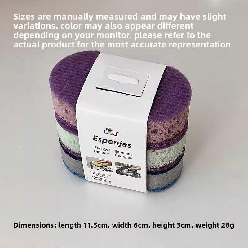 Extra-thick, High-density, Dual-sided Multi-purpose Kitchen Dishwashing Sponge
