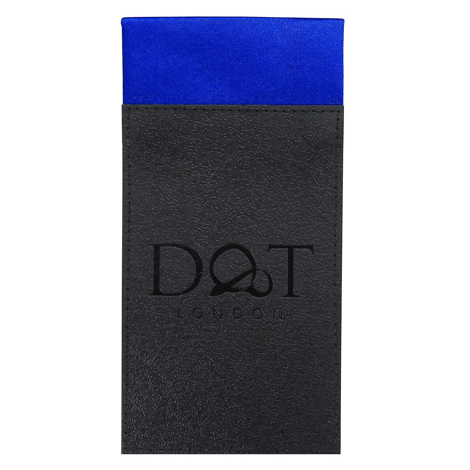 Royal Blue Plain Satin Pre-Folded Pocket Square Fold