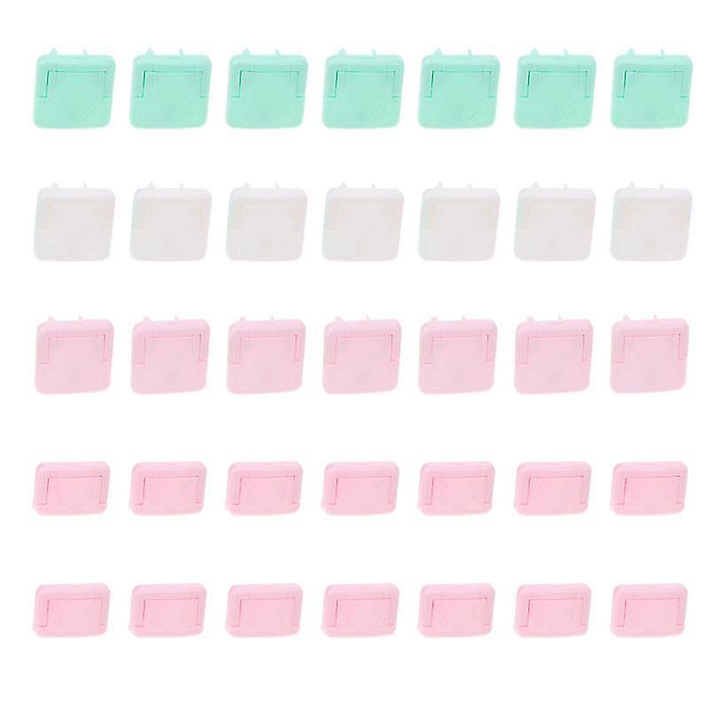 3X3x2.5cm Assorted Color Pipe Caps & Plugs 60pcs Outlet Covers Baby Safety Electric Plug Protectors