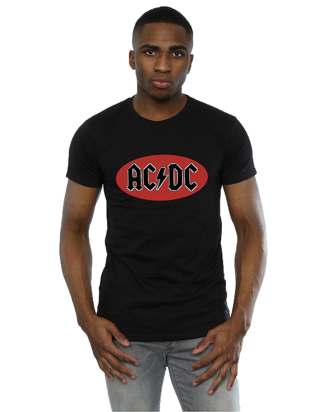 AC/DC 红色圆圈徽标男士 T 恤