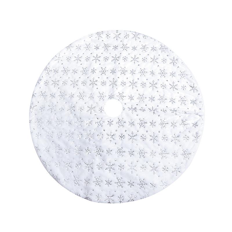 크리스마스 트리 스커트 플러시 자수 트리 스커트 크리스마스 장식 (122cm) Pxcl