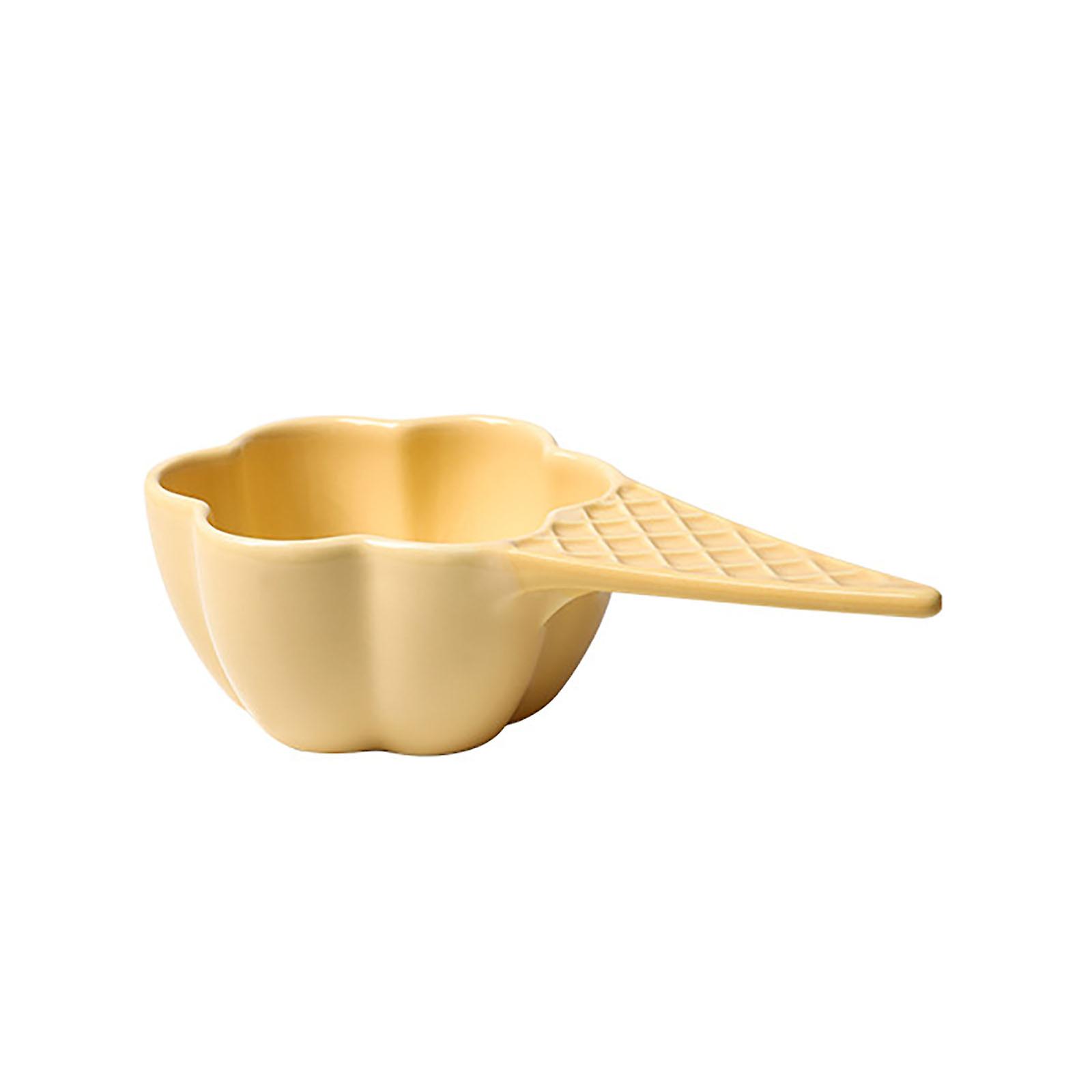 Creative Cute Ice Cream Shape Ice Cream Bowl, Multi-Color Multi-Function Kitchen Ceramic Tableware