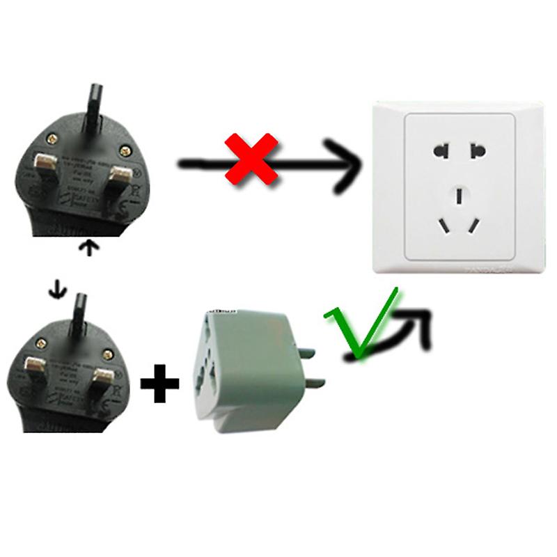 Universal Travel AC Wall Power Adapter UK Plug to US Plug Socket