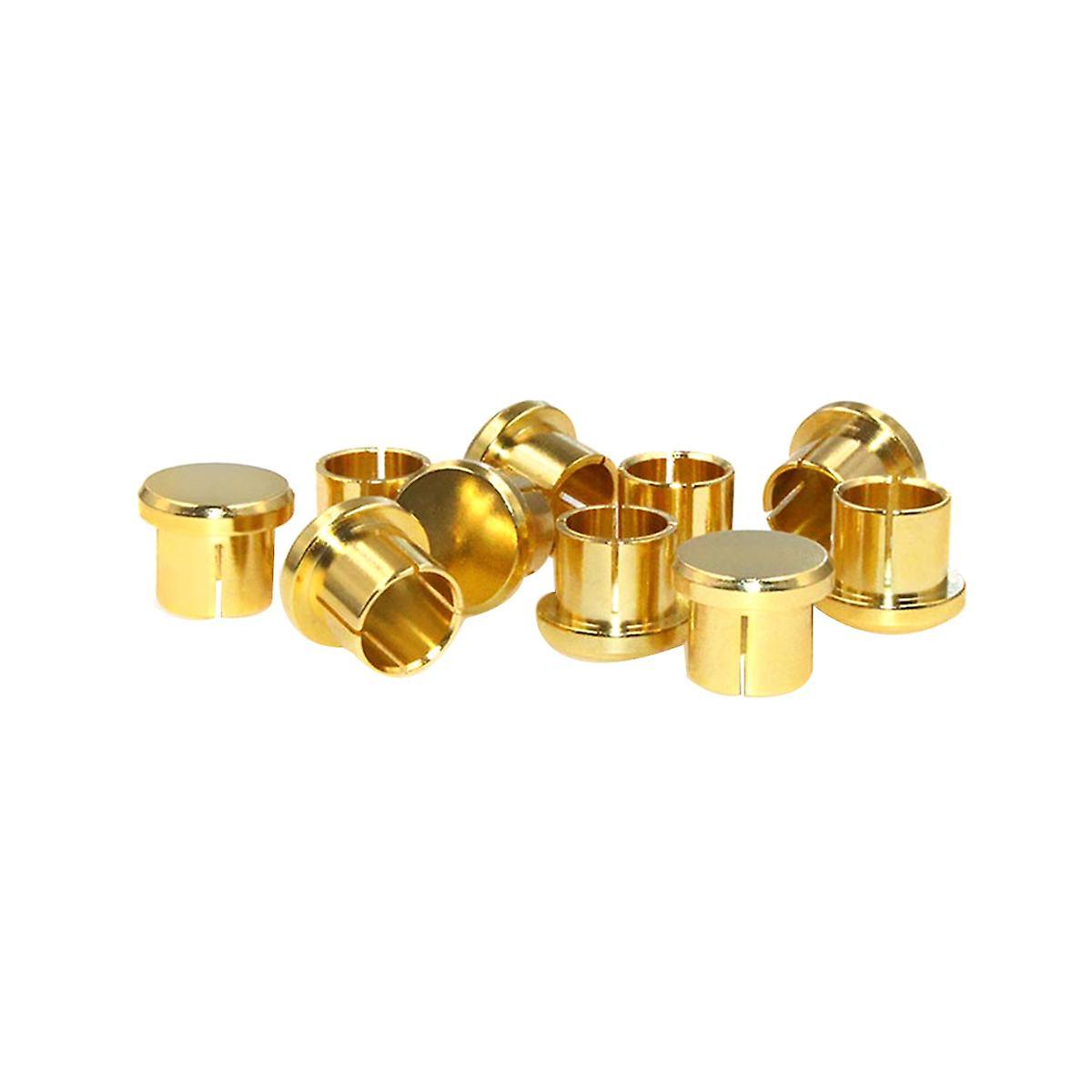 8Pcs Gold Plated RCA Protection Cap Plug Short-Circuit Socket Phono Connector Shielding Plug Socket
