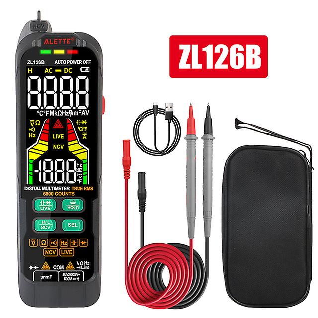 Professional Multimeter Digital Voltage Detector Non-contact True Rms Capacitance Ohm Meter Auto Range With Flashlight