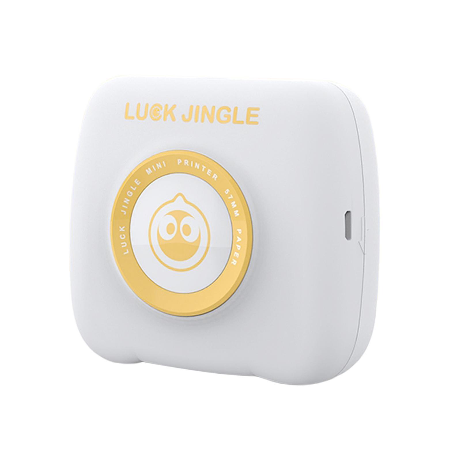Mini Thermal Printer Wireless Note Printers Memo Printer Teens Gift White