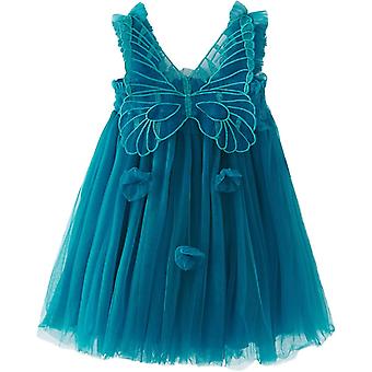 green emerald velvet dress Rainbow Fairy Dress & Wings Size 5-6 main image 0