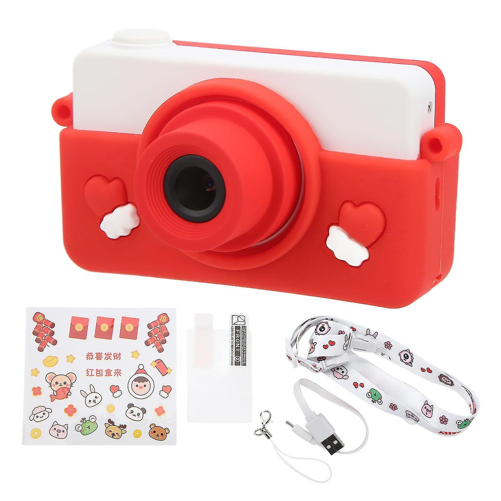 Instant Camera Cute Portable Christmas Theme Print Camera With Usb Cable Lanyard For Photo Video Taking Printing
