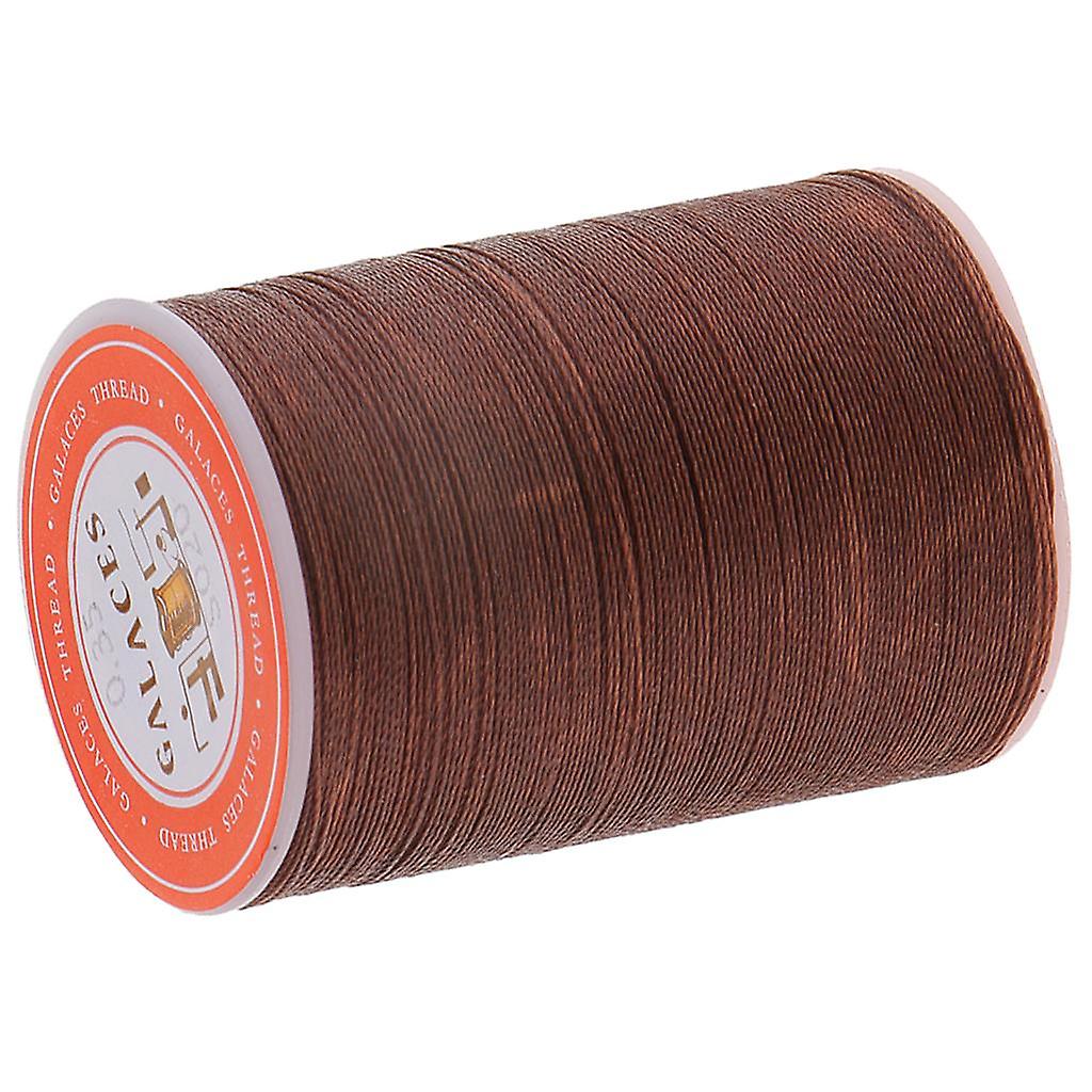 0.35mm Round Polyester Waxed Thread Sewing Stitching DIY Craft Dark Brown