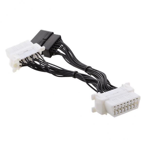 20xCoche universal 1 macho a 2 hembra 16 pines OBD2 cable divisor de cable de extensión