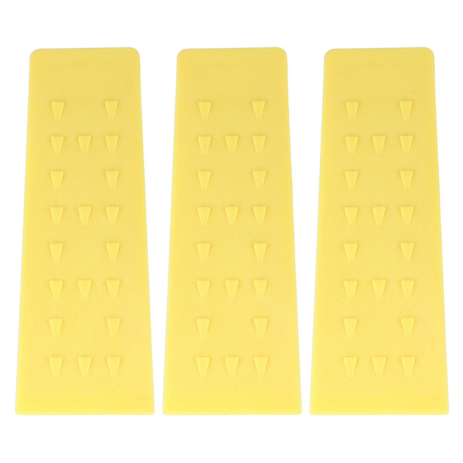 Lot de 3 cales d'abattage d'arbres avec pointes 25 x 8 cm Jaunes pour une coupe sûre des arbres pour les bûcherons et les abatteurs