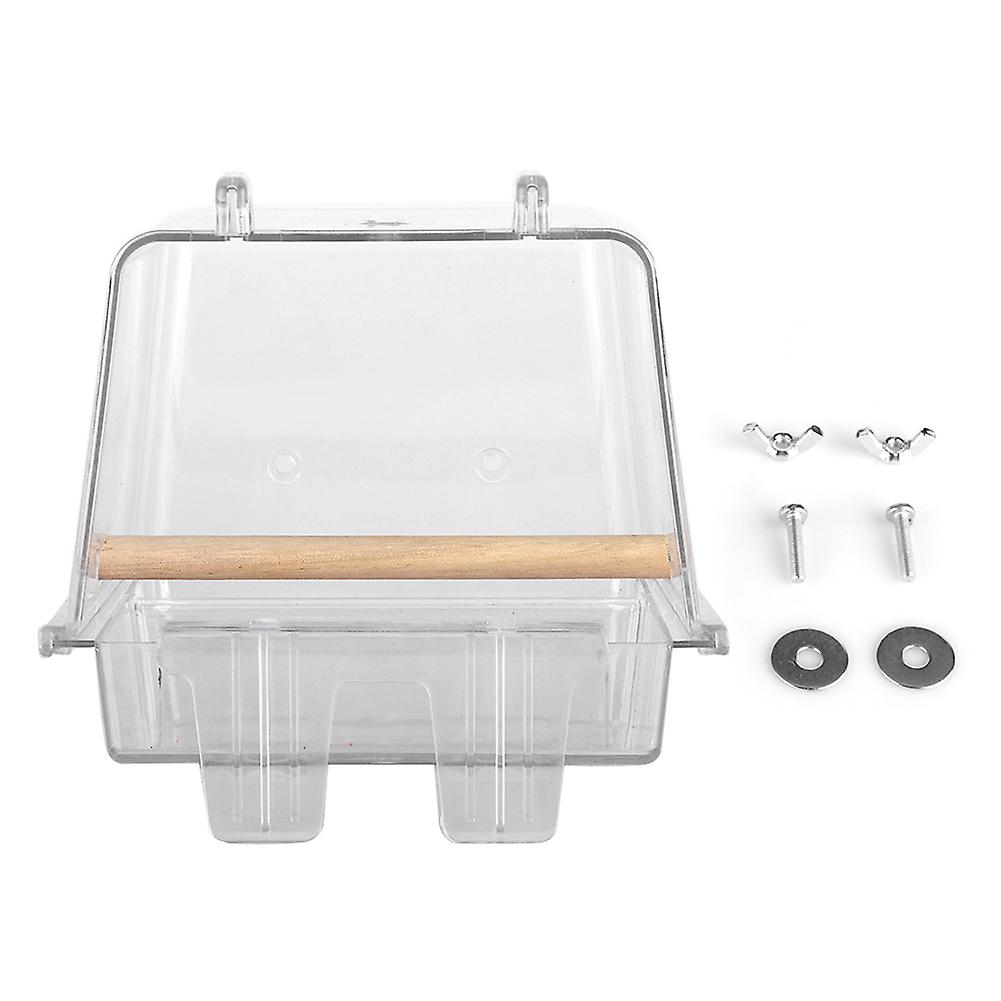 Acrylic Bird Feeder, Automatic Hanging Bowl