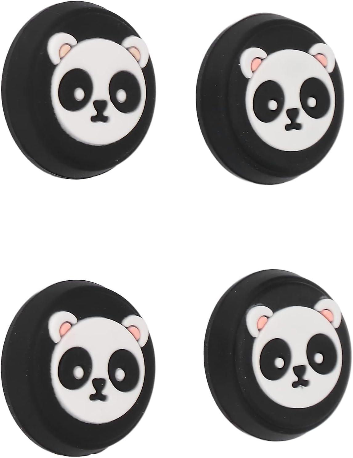 Thumb Grip, 4Pcs Switch Joystick Caps Thumb Grip for Joycon Controller Cute Panda Replacement Silico
