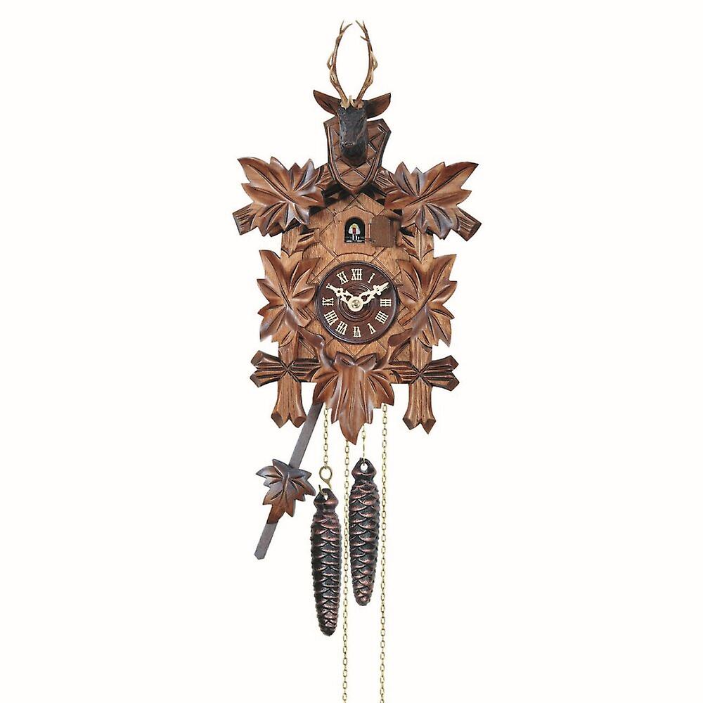 Engstler - 528/5 Q - Cuckoo Clock - Quartz - Walnut