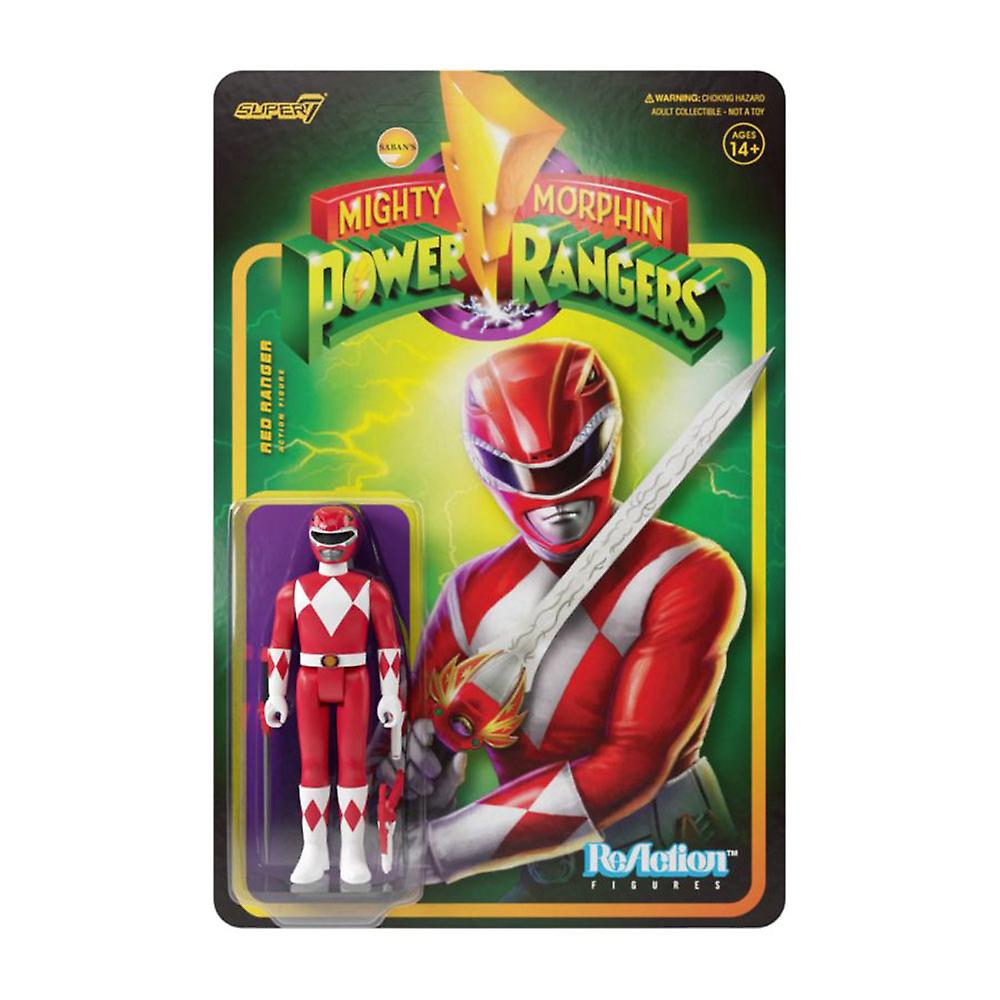 Power Rangers Red Ranger Highly Collectable Premium ReAction 3.75" Action Figure