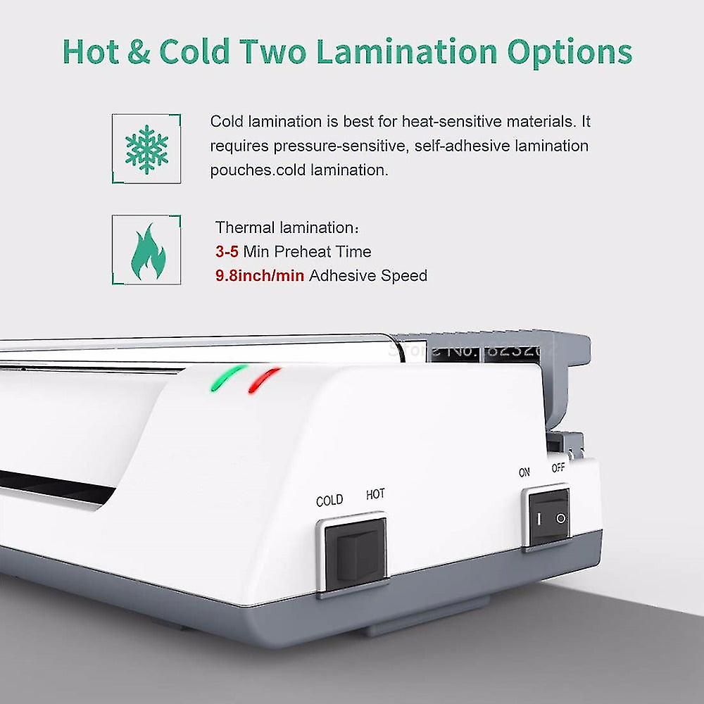 A3/ A4 /a6 Thermal Pouch Laminator With 2 Roller Fast Warm-up Photos File Laminating Machine With Trimmer And Corner Rounder