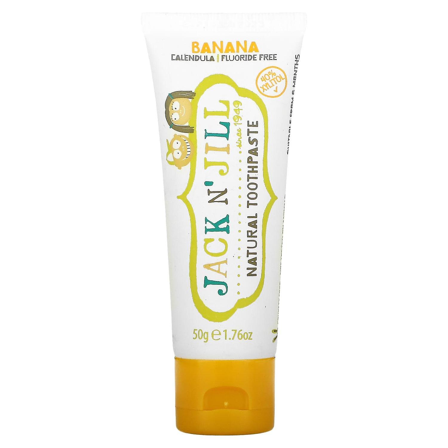 Jack n' Jill, Natural Toothpaste, Banana, Calendula, 1.76 oz (50 g)