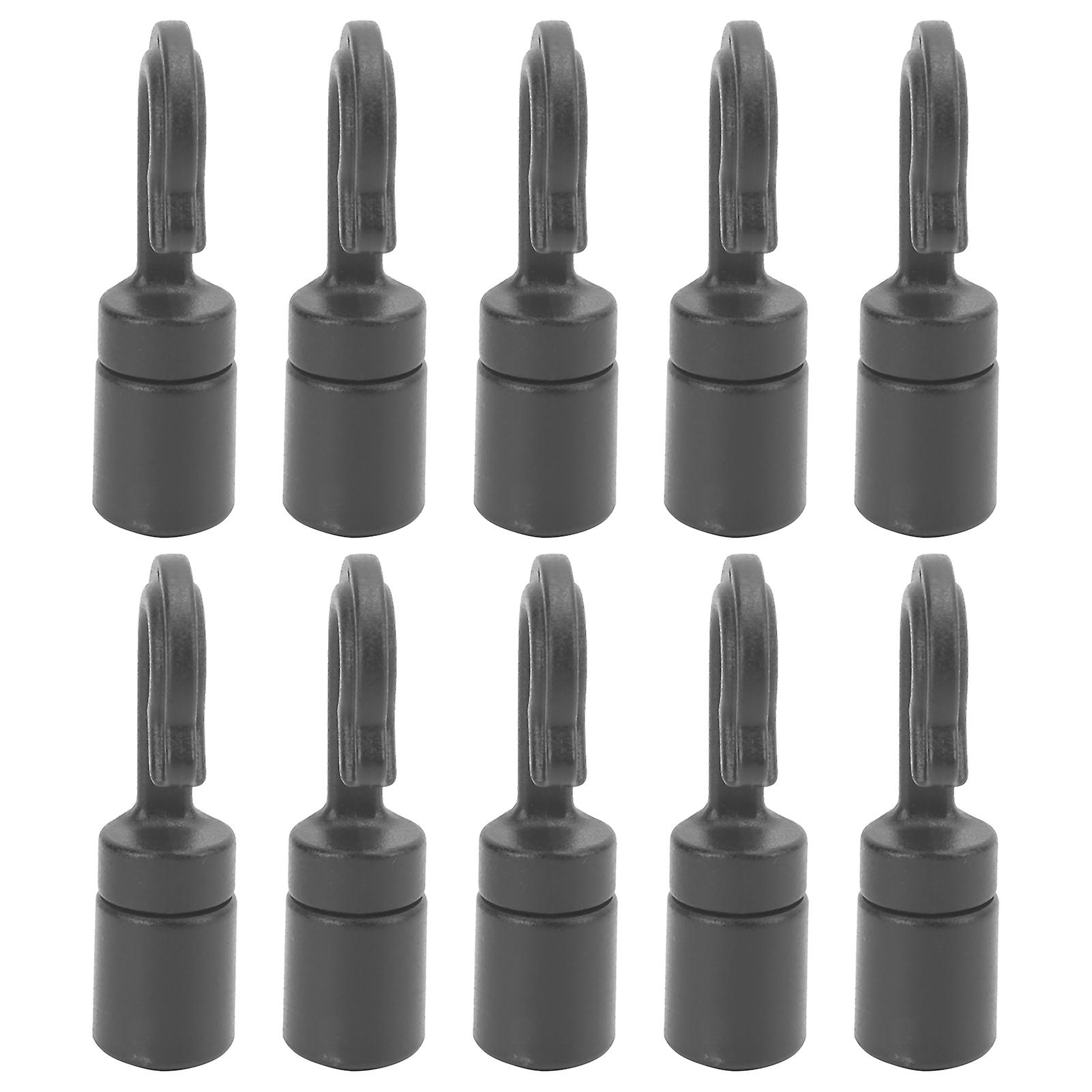 10Pcs Kayak Canoe Bungee Shock Cord Hooks Plastic Cord Rope Anti‑Corrosion Hooks for Boat